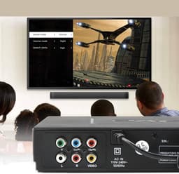 1080P DVD-Speler Met USB 3.0/2.0 En Afstandsbediening - Regiovrij Speelt DVD/CD/VCD Af Compact Ontwerp - Perfect Voor Een Filmavondje Op School in De Studentenkamer of Slaapkamer - Zwart — thumbnail 3
