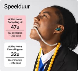 Fresh 'n Rebel Twins Elite 2 - Krachtige Bluetooth Oordopjes met Hybride Actieve Noise Cancelling - 47 uur Speeltijd - Multipoint verbinding - Draadloos en Waterdicht (IPX4) (Silky Sand) — thumbnail 2