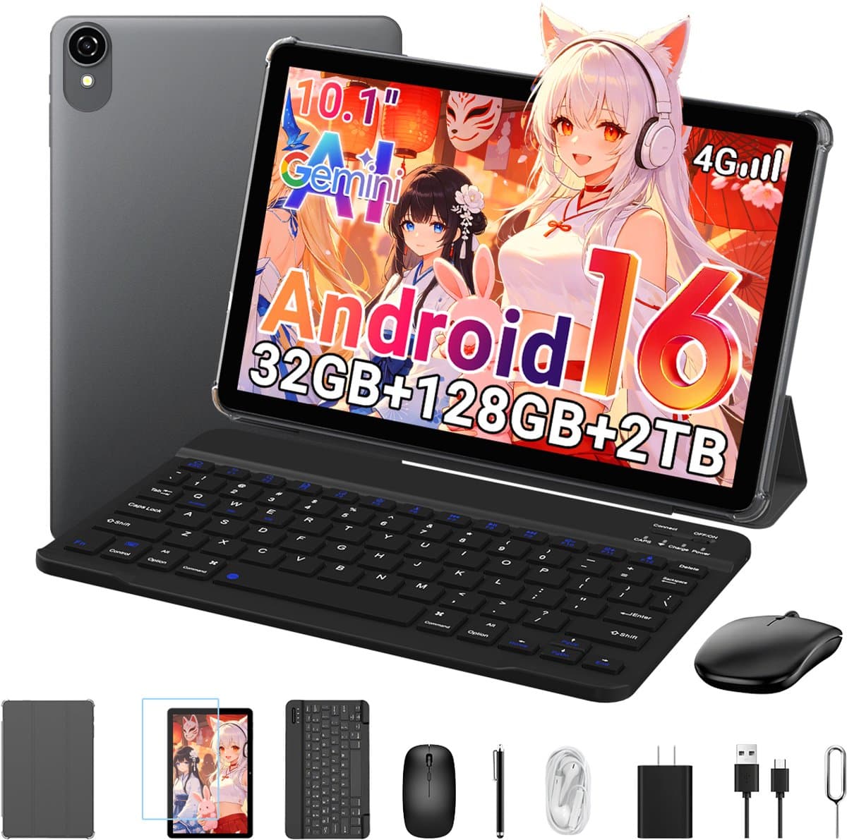 ExcitPower W80 Tablet - 32RAM - 128ROM - 6000mAh - Grijs — afbeelding 1