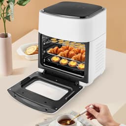 Heteluchtfriteuse - Airfryer Oven - Snel Eten Bereiden - Grote Capaciteit - 15 Liter - Wit — thumbnail 2