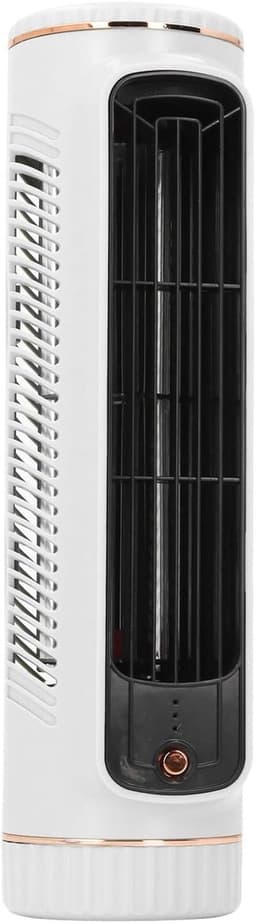 Torenventilator - Bladloze Koeler - Persoonlijke Verkoeling - Drie Snelheden - 26.67 cm Hoog - Wit — thumbnail 1