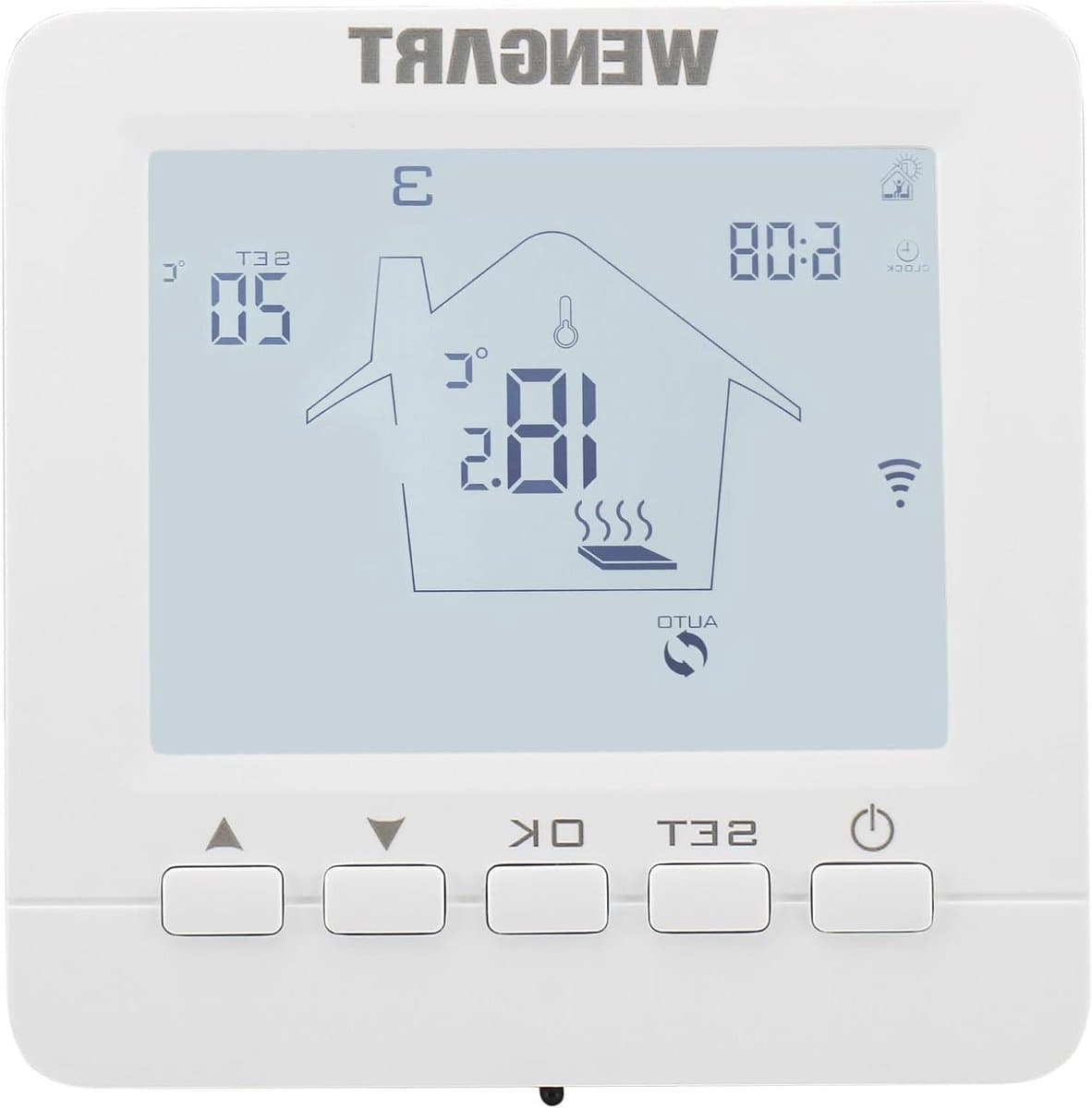 Slimme Kamerthermostaat - Verwarming Regelaar - Energie Besparen - App & Spraakbesturing - AC230V 16A - Wit — afbeelding 1