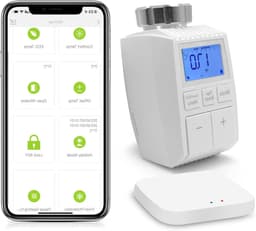 Slimme Thermostaat - Verwarming Regelaar - Energie Besparen - App en Stem Bediening - 5.5 x 5.4 x 9.8 cm — thumbnail 1