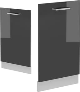 Vaatwasserpaneel - Keukenfront - Keuken Integratie - Hoogglans Afwerking - 45 cm - Antraciet — thumbnail 5