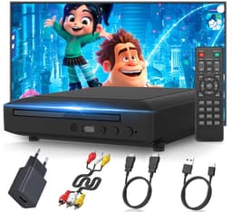 DVD-speler - 1080p HD DVD-speler - Met HDMI-interface - USB-interface - Afstandsbediening - Europese standaardstekker — thumbnail 5