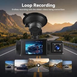 Dashcam met achteruitrijcamera 1080P Full HD - Met WiFi & app - Nachtzicht en parkeerstand - Voor alle voertuigen — thumbnail 4