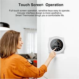 Slimme Thermostaat - Digitale Regelaar - Energie Besparen - Programmeerbaar Comfort - 87 mm - Zwart — thumbnail 3