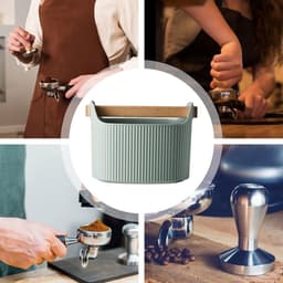Koffie Klopdoos - Espresso Bak - Koffiedik Verwerken - Schokabsorberend - 1300 ml - Zwart — thumbnail 2