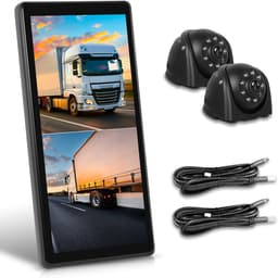 Thijox - Vrachtwagenspiegel Dashcam met 2 Achteruitrijcamera's, 10,36 Inch Verticaal Scherm, IP67, BSD-systemen, DVR, Loopopname voor Vrachtwagen en B — thumbnail 1