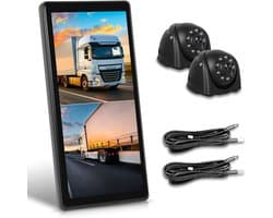 Thijox - Vrachtwagenspiegel Dashcam met 2 Achteruitrijcamera's, 10,36 Inch Verticaal Scherm, IP67, BSD-systemen, DVR, Loopopname voor Vrachtwagen en B