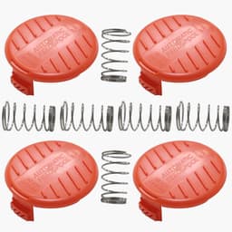 SnelShoppen - Spool Cover en Springs voor Brush Cutter, 4 Spool Covers + 2 Springs, Vervangingsonderdelen, Grasmaaier Accessoires, Tuingereedschap, Zw — thumbnail 5