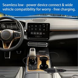 SnelShoppen - USB C naar 12V Sigarettenaansteker Adapter met LED Scherm en Schakelaar, Verstelbare Voltage 5V 9V 12V 15V 20V, 30cm voor GPS, Dashcam, — thumbnail 4