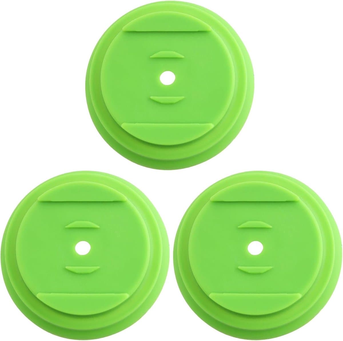 SnelShoppen - 3Pcs Molenblad Basis Plastic Deksel Voor Grasmaaier Blad Houder Voor Draadloze Tuin Gereedschappen 64x20mm Groen - Bescherming, Geluidsr — afbeelding 1