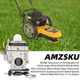 SnelShoppen - Carburetor voor Grasmaaier 52cc, 49cc, 43cc - Carburetor Kit met Pakking, Slang, Bougie en Brandstoffilter - Duurzaam en Brandstofeffici — thumbnail 5