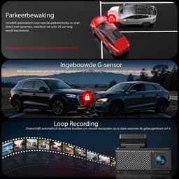 Dashcam voor auto - Zwart - Dual Channel 4K + 2,5K - Met GPS, Nachtzicht en Parkeermodus — thumbnail 4
