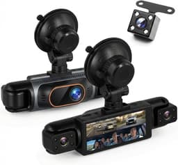 Dashcam voor auto - Zwart - 7 x 14 x 10 cm - 4 Camera's met 360 Graden Bescherming en Nachtzicht — thumbnail 1