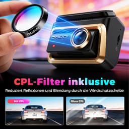 Dashcam voor auto - Zwart - Z90 Master met drie camera's - 4K + 4K + 3K Dual STARVIS 2 HDR - Voor volledige voertuigbewaking — thumbnail 4