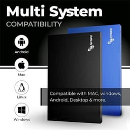 Draagbare Externe Harde Schijf 250GB USB 3.0 Opslag voor Laptop, PC, Mac en Gameconsole - Blauw — thumbnail 2