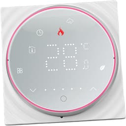 Slimme Thermostaat - Draadloze Regelaar - Energie Besparen - Programmeerbaar Weeksma - AC 95-240V - Wit — thumbnail 4