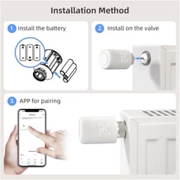 Slimme Thermostaat - Radiatorkraan - Energie Besparen - App Bediening - Weekprogramma - Wit — thumbnail 4