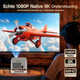 Magcubic® HY350MAX Mini Beamer 8K-1080P Full HD Smart Projector-600ANSI Lumen-Draagbare Beamer voor Film & Gaming-Thuisbioscoop–180° Draaibaar-Automatische focus-Geïntegreerde Google Play&6000+ Apps–Android 14-WiFi 6&Bluetooth 5.4 — thumbnail 4