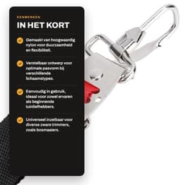 Grasmaaier - Tuingereedschap - Schouderval voor comfort - Nylon - Verstelbaar - Geschikt voor mannen en vrouwen - 1 stuk — thumbnail 2