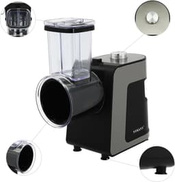 Elektrische Groentesnijder - Keukenmachine - Snel Snijden - 5 Soorten Messen - 10 Reservemesjes - Zwart — thumbnail 2