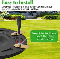 Dailygoods- Messerscheibenset voor Segway Navimow Mähroboter - 30x Bladen - Glasvezelversterkte Messerscheibe - Tuning - Grasmaaier Draaischijf - Schokbestendig - Maaimes — thumbnail 2
