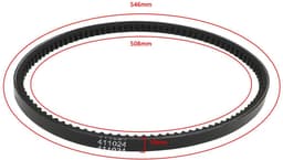 Dailygoods- Variator Riem Aandrijfriem - Compatibel met HAYTER Spirit 619 - Harrier 41/48/56 - Grasmaaier - Onderdeelnummer 411024 - Zwart — thumbnail 5