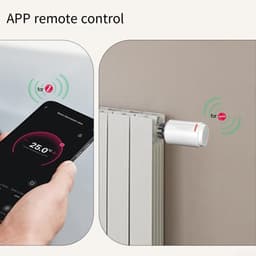 Slimme Radiator Klep - Thermostaatkraan Programmeerbaar - Energie Besparen - Real-Time Monitoring - 248 Gram - Wit — thumbnail 4