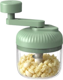 Handmatige Keukenmachine - Keukenhakker Zwengel - Snel Ingrediënten Snijden - 3 Snelheidsniveaus - 15 x 10 x 15 cm - Groen — thumbnail 1