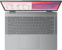 Lenovo Chrome 2in1 14ITN10 Intel® N N150 Chromebook 35,6 cm (14") Touchscreen WUXGA 4 GB LPDDR5-SDRAM 128 GB UFS Wi-Fi 6E (802.11ax) ChromeOS Engels Grijs — thumbnail 2
