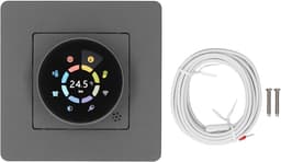 Slimme Thermostaat - Verwarming Schakelaar - Energie Besparen - Instelbare Achtergrondverlichting - 16A - Zwart — thumbnail 1