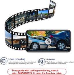 Dash Cam Compatibel met Volvo XC90, XC90 Recharge, XC90 Hybrid 2016-2022, 4K WiFi-video UHD 2160P, botsingsdetectie, eenvoudig te installeren, 64GB-kaart — thumbnail 4