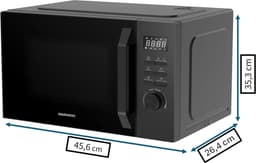 Magnetron Oven - Keuken Apparaat - Snel Opwarmen - Automatische Programma's - 20 Liter - Zwart — thumbnail 2