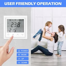 Programmeerbare Digitale Kamerthermostaat voor Elektrische Vloerverwarming met LCD-display — thumbnail 3