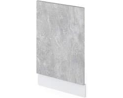 Vaatwasserfrontpaneel - Keukenfront - Keuken opknappen - Verstelbare poten - 45 cm breed - Betonlook