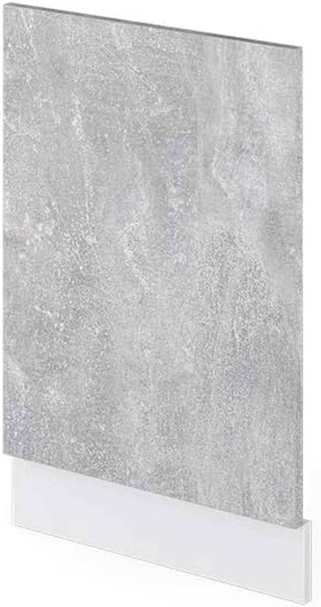 Vaatwasserfrontpaneel - Keukenfront - Keuken opknappen - Verstelbare poten - 45 cm breed - Betonlook — afbeelding 1