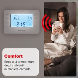 Digitale Thermostaat - Slimme Thermostaat Programmeerbare Thermostaat - Energie Besparen - Wifi & Spraakbesturing - 230 Volt - Wit — thumbnail 4