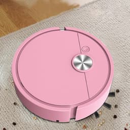 Bureau Stofzuiger Robot - Kruimelrobot Mini - Bureau Schoonmaken - Slimme Navigatie - 27.5 x 26.4 x 7.4 cm - Roze — thumbnail 3