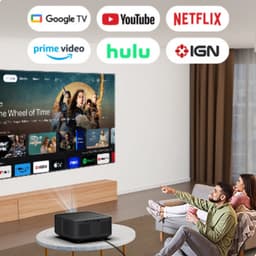 Yaber K3 Pro Smart Beamer met Google TV – Projector met Subwoofer – 1000 ISO Lumen – Full HD 1080P – Sound by JBL & Dolby Audio – Autofocus & Auto Keystone – Wi-Fi 6 – Thuisbioscoop — thumbnail 2