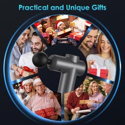 Massage Gun - Spierherstel Apparaat - Spierpijn Verlichting - 99 Snelheden 8 Koppen - 29900 RPM - Zwart — thumbnail 4