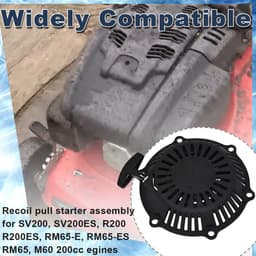 Trekstarter Assembly - Startmechanisme - Grasmaaier Reparatie - Directe Vervanging - 21.5 cm - Zwart — thumbnail 2