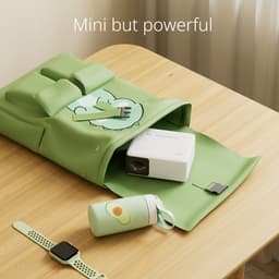 Yoton Y3 Mini Beamer - 7500 Lumen - 20000+ Uur - Compatibel met HDMI, USB, AV, Laptop, Smartphone - Wit en Zwart — thumbnail 5