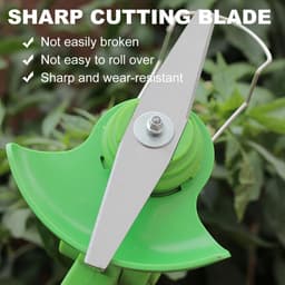 SnelShoppen - Pack van 5 Grasmaaier Blades, RVS Grasmaaier Messen, Elektrische Accu Bosmaaier Accessoires, Vervangende Messen voor Tuinaccessoires — thumbnail 4