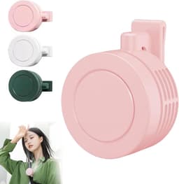 Mini clipventilator, draagbaar, stil, zonder bladen, oplaadbaar via USB, werkt op batterijen, 360° draaibaar, 3 snelheden instelbaar, hangend formaat, voor buitengebruik, landelijke stijl — thumbnail 1