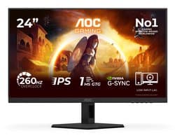 AOC G4 24G4ZRE - Full HD IPS Gaming Monitor - Esports - 240hz - 260hz Overclock - 24 inch
