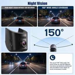 SnelShoppen - 4K Dashcam Auto met WiFi-APP, G-Sensor, Nachtzicht, Plug & Play voor Audi A1 A3 A4 A5 A6 A7 A8 e-tron Sportback GT Q2 Q3 Q5 Q7 Q8 TT R8 — thumbnail 4