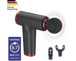 Beurer MG 89 CompactPower Limited Edition 25 Professionele Massage Gun – Diepe Spiermassage – 10 mm Slagdiepte – 5 Snelheden – 3 Opzetstukken – USB-C – Stil – Spierherstel & Ontspanning – 3 Jaar Garantie