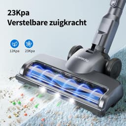 Draadloze Stofzuiger - Steelstofzuiger Handstofzuiger - Huis en Auto - 23kPa Zuigkracht - 35 Min Looptijd - Blauw — thumbnail 2